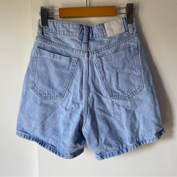 Zara High Waisted Denim Shorts - Picture 2 of 4